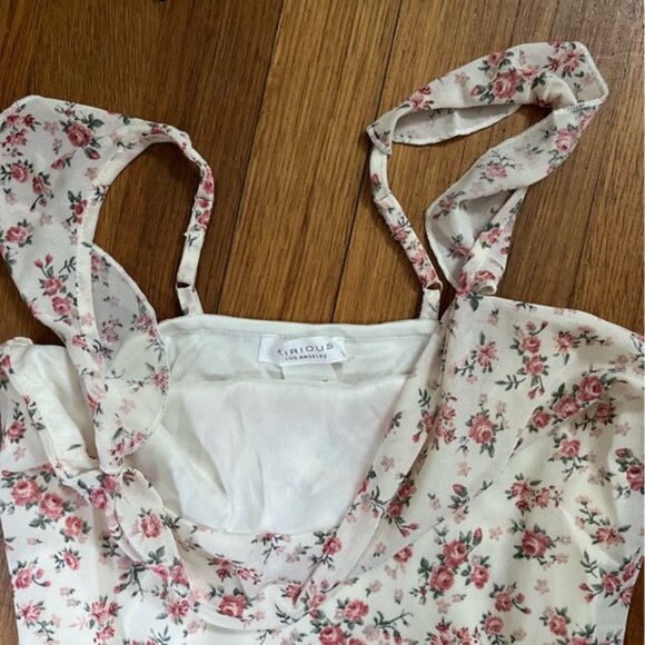 Floral Long Whimsical Boho Dress. - Picture 4 of 4